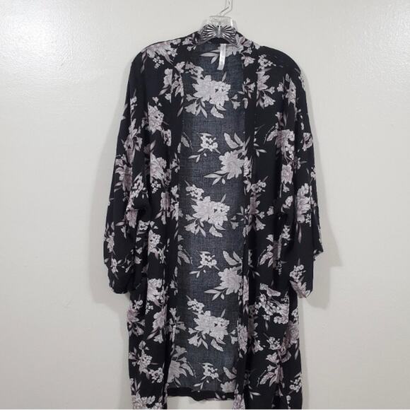 Spiritual Gangster Maya Kimono Robe Black One Size - 86 - Picture 7 of 15